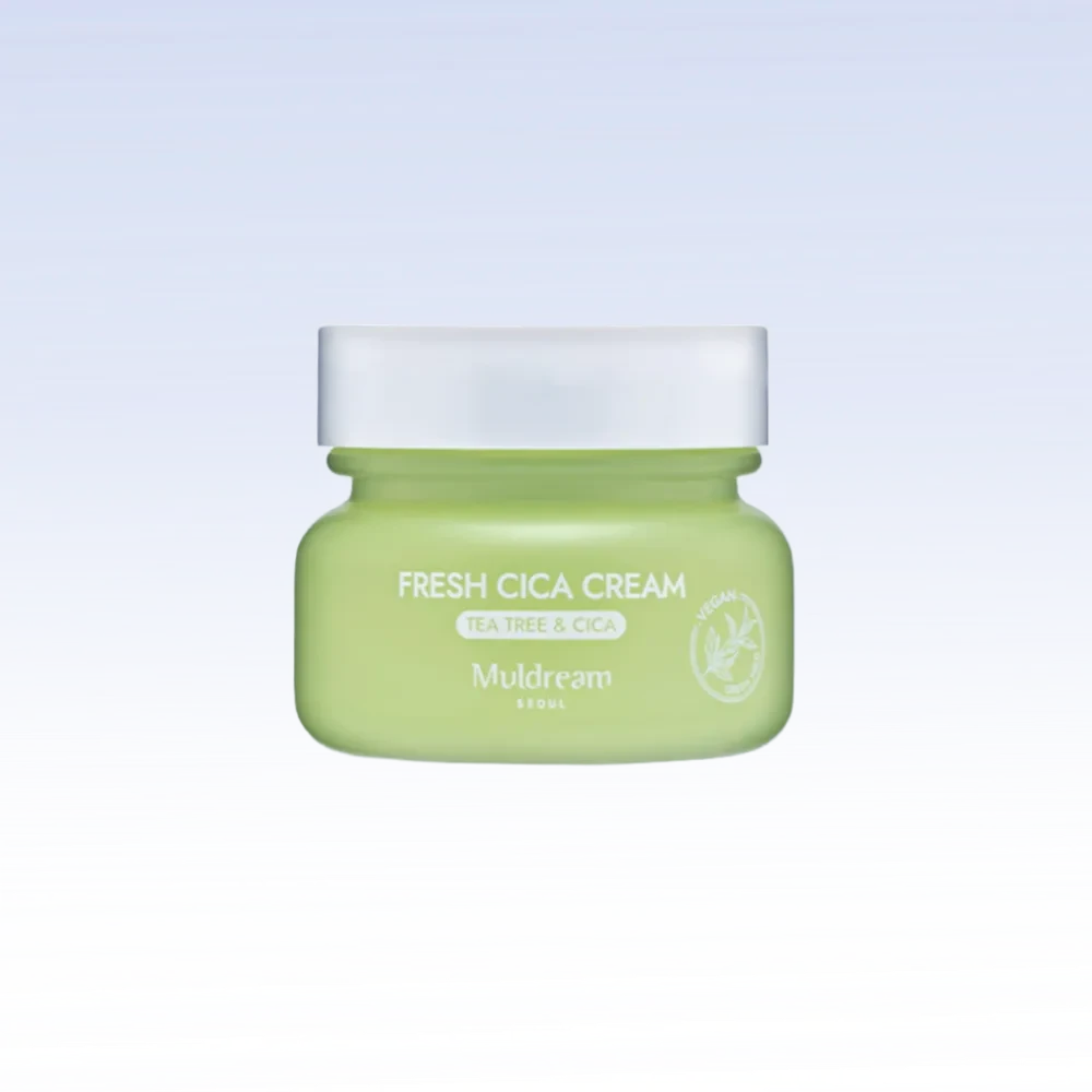 Освежающий крем для лица Muldream Vegan Green Mild Fresh Facial Cream, 60мл