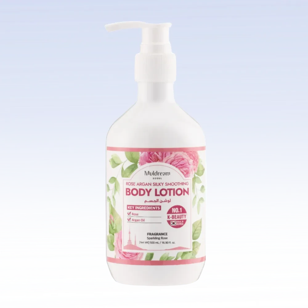 Шелковистый лосьон для тела Muldream Rose Argan Silky Smoothing Body Lotion, 500мл