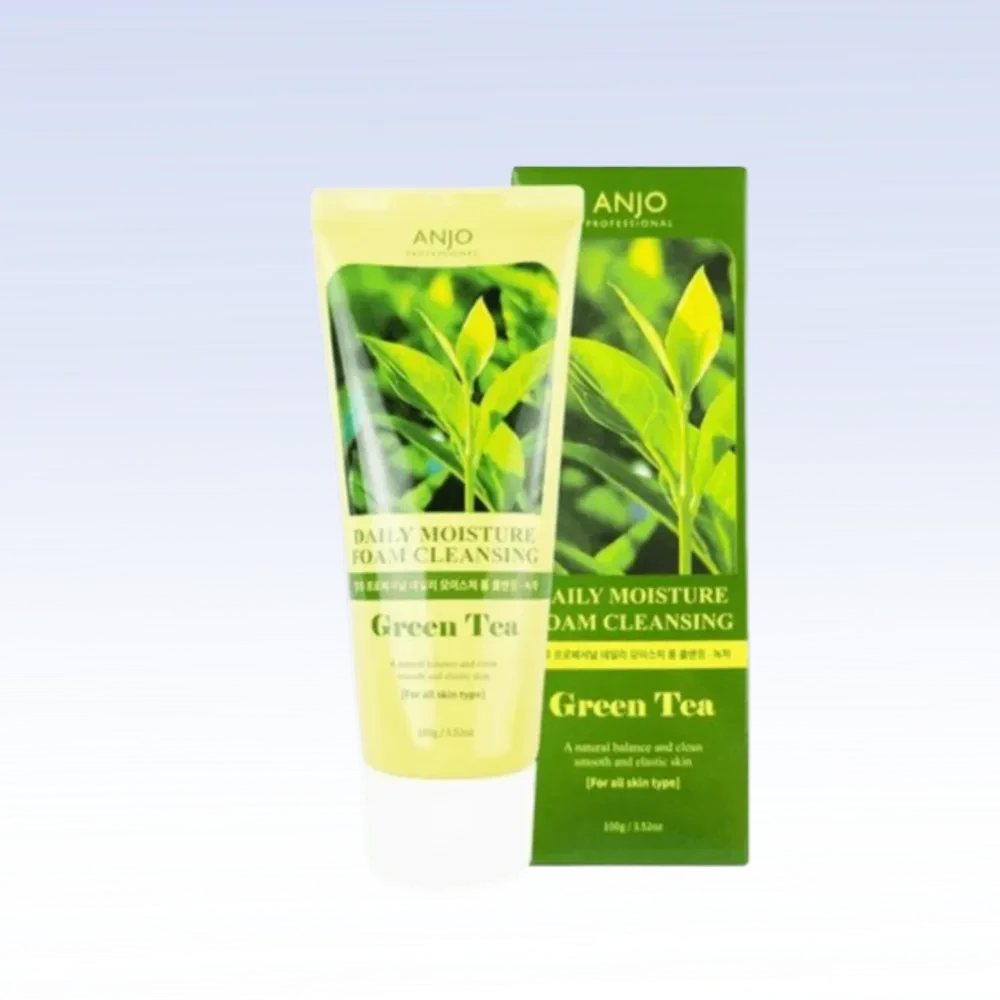 Пенка для умывания с зеленым чаем Daily Moisture Green Tea Foam Cleansing, 100гр