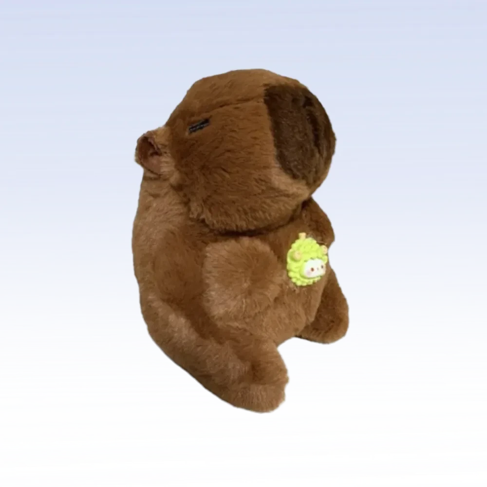 Плюшевая брелок-капибара из мягкого ПП-коттона для рюкзаков и подарков.