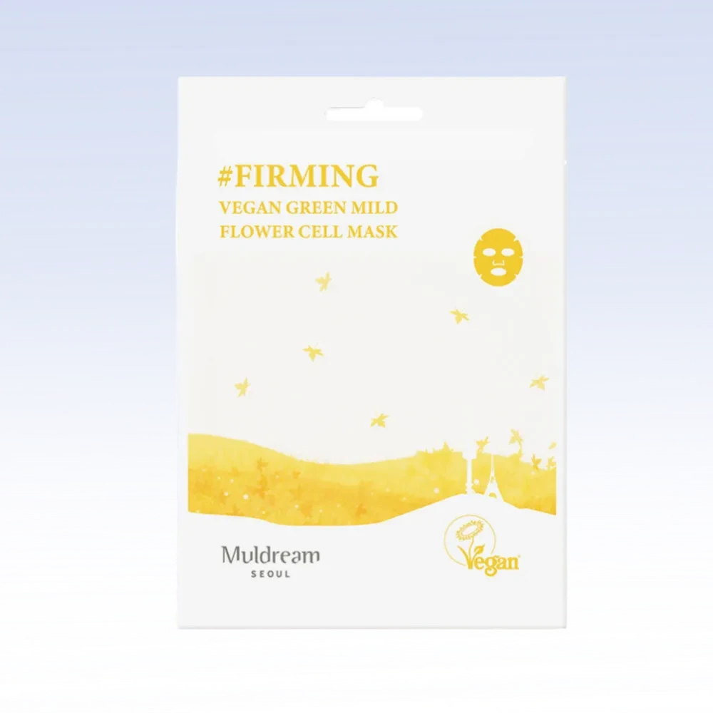 Укрепляющая тканевая маска для лица Vegan Green Mild All In One Mask, 25мл